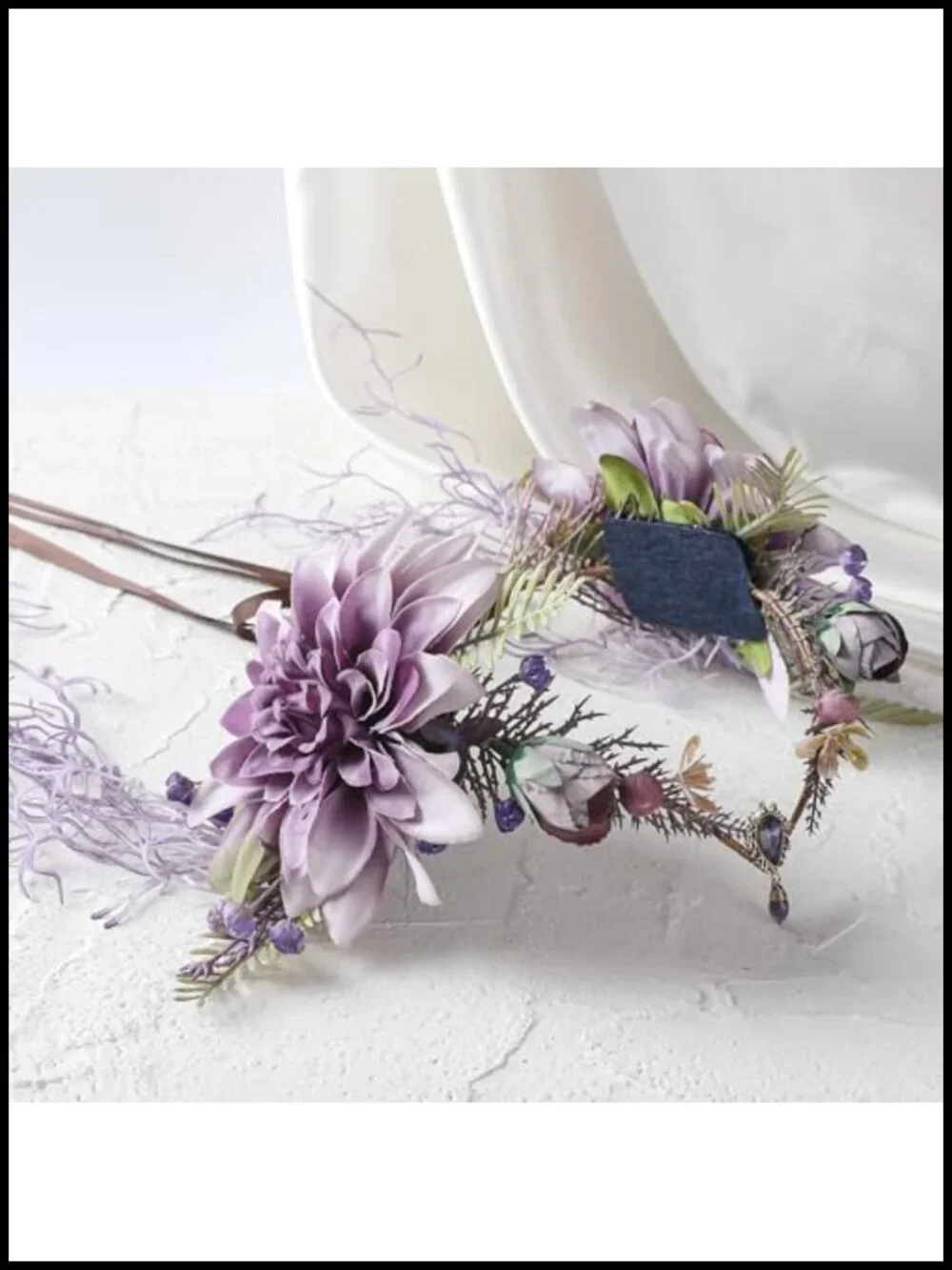 Woodland Flower Fairy Crown Forest Elf Headpiece with Vines Renaissance